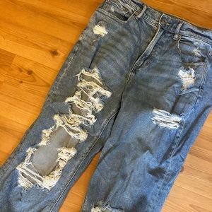 American eagle highest rise 90s boyfriend jeans! size 10